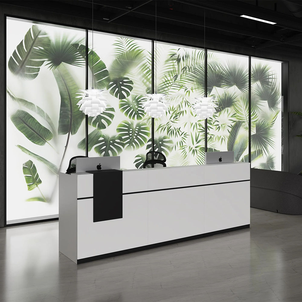 Рецепция RFG Ravena 2000/632/1066 мм бяло-черна